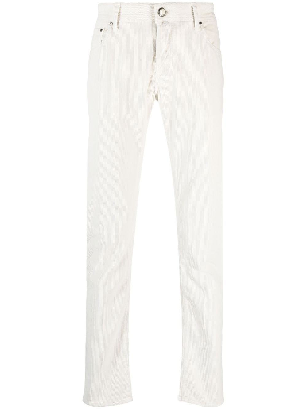 Maison-Kitsune Regular-Fit & Straight Leg Pants Men Jacob Cohën Nick mid-rise Corduroy Jeans Neutrals