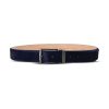 Jacob Cohën Leather Buckle Belt Blue Maison-Kitsune Men Belts