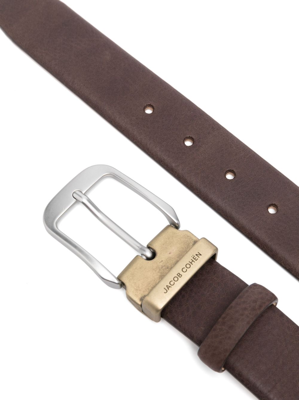 Maison-Kitsune Jacob Cohën Leather Belt Brown Men Belts