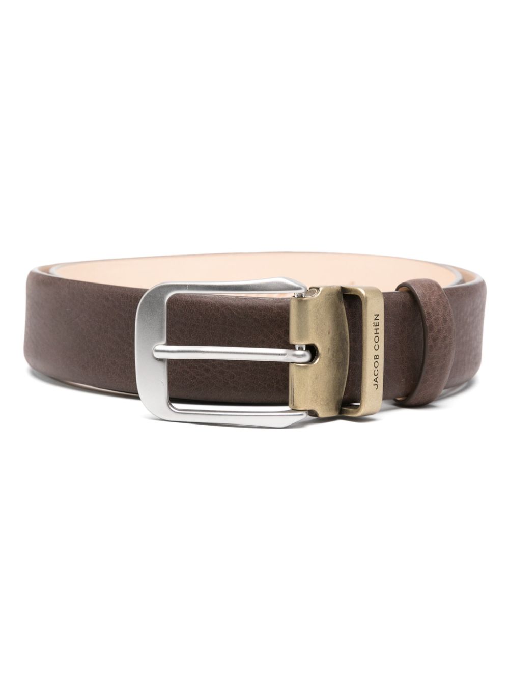 Maison-Kitsune Jacob Cohën Leather Belt Brown Men Belts