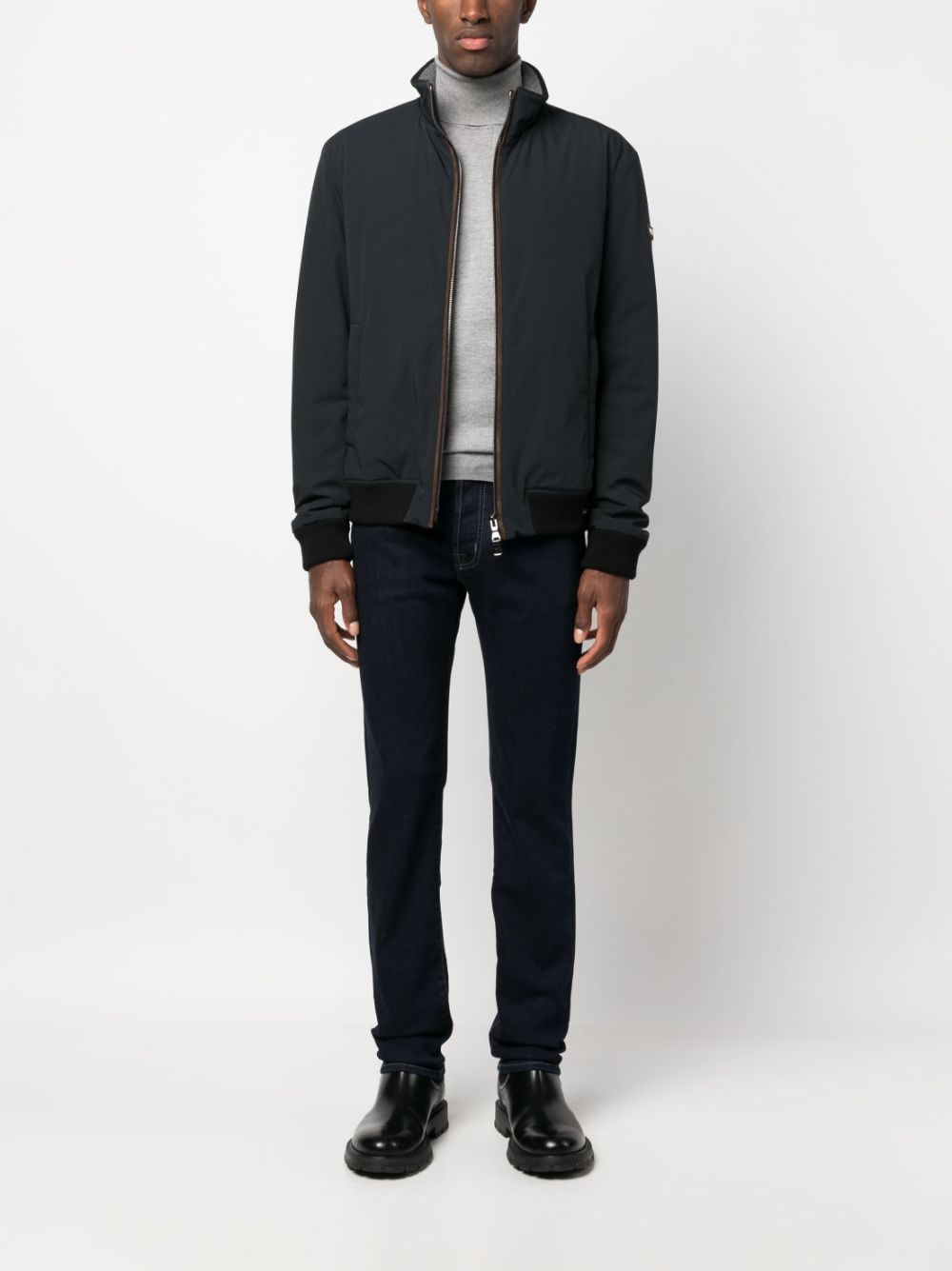 Maison-Kitsune Jacob Cohën low-rise slim-fit Jeans Blue Men Slim-Fit Jeans