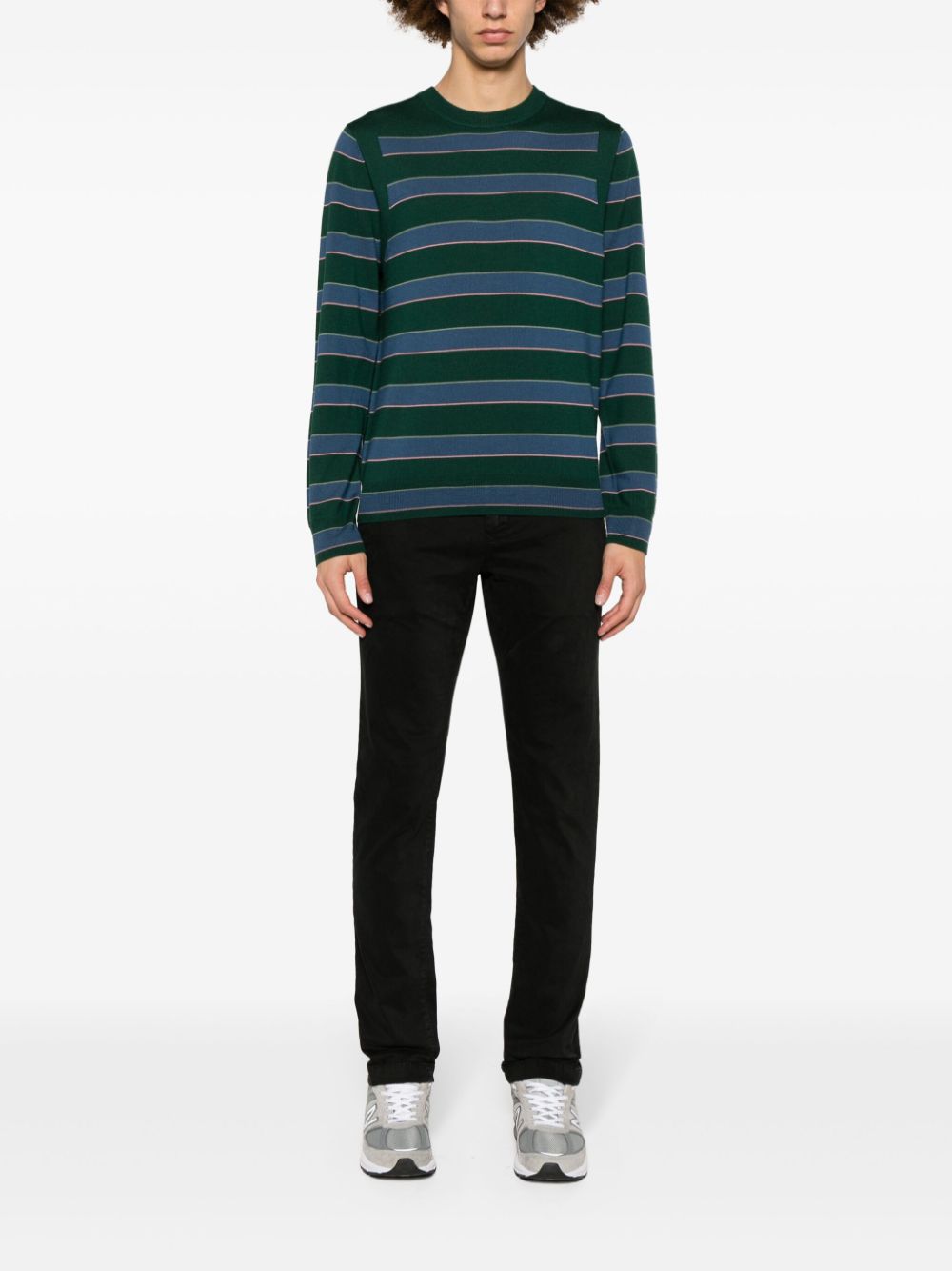 Maison-Kitsune Tapered Pants Men Jacob Cohën Bobby mid-rise Tapered Chinos Black