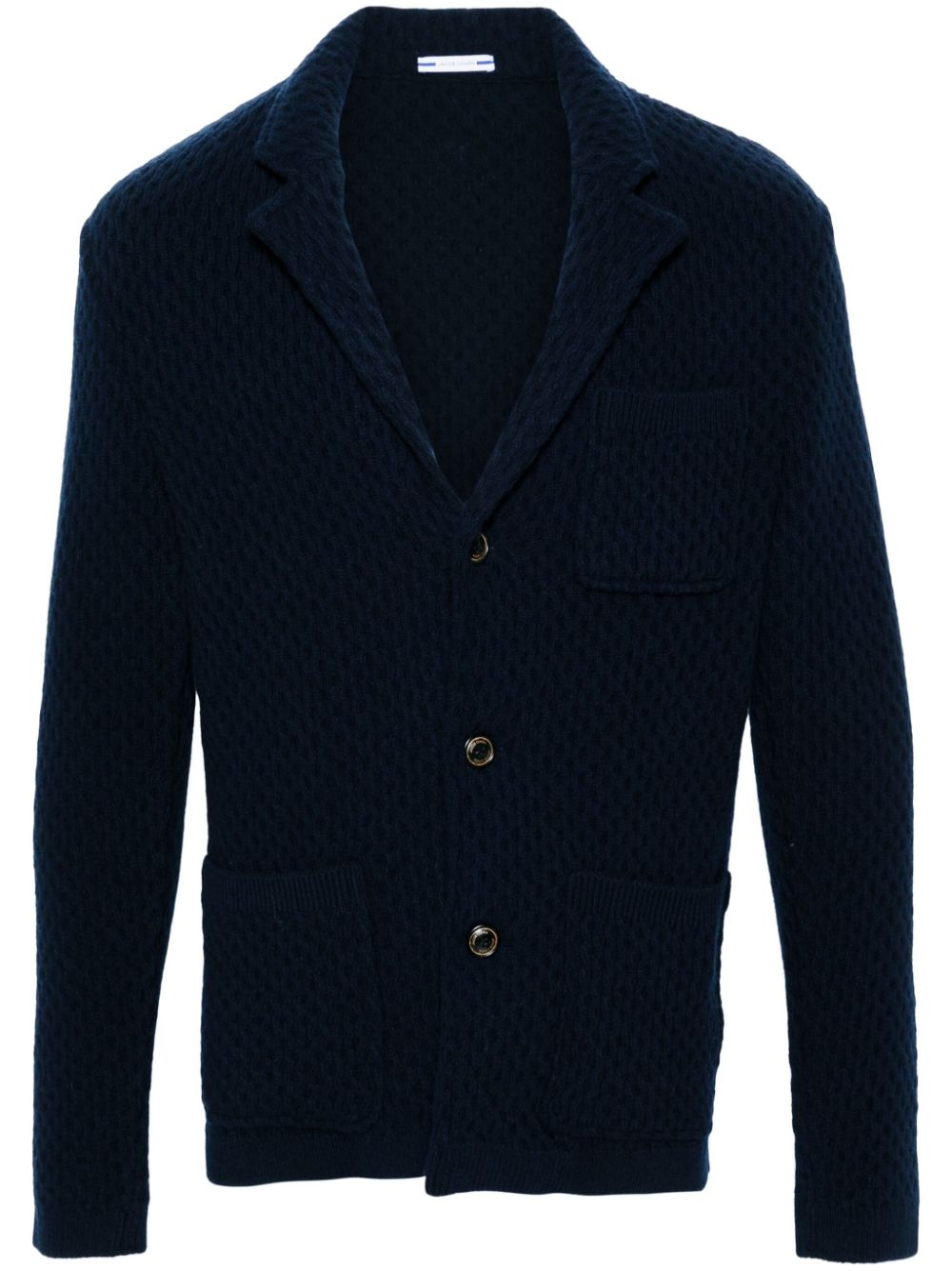 Maison-Kitsune Cardigans Men Jacob Cohën Knitted Blazer Blue
