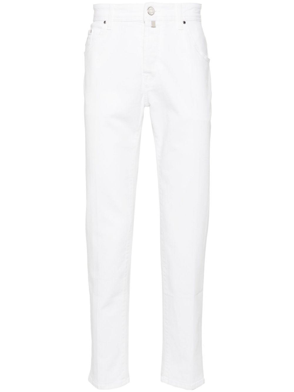 Men Slim-Fit Jeans Maison-Kitsune Jacob Cohën Scott Jeans White