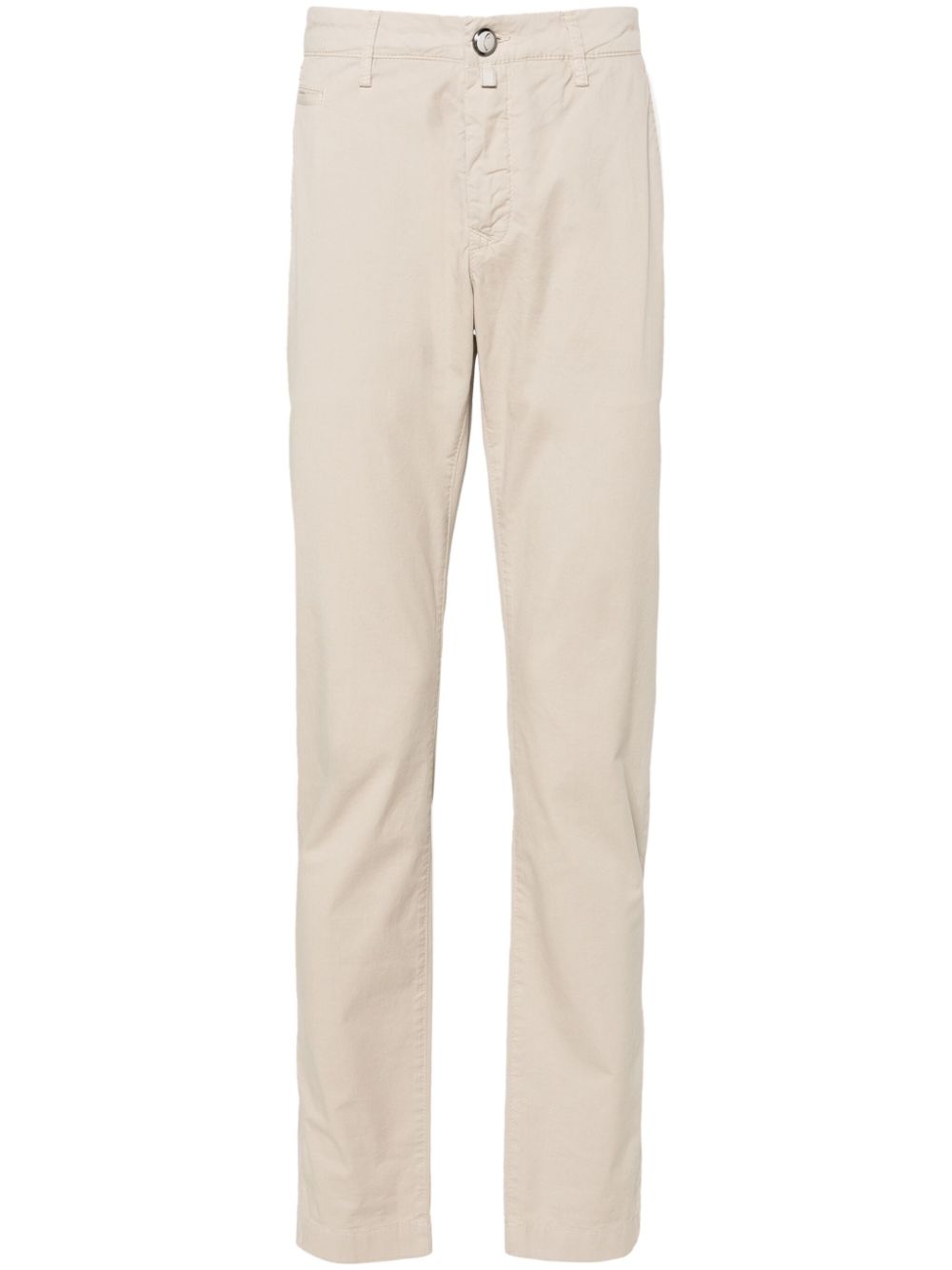 Maison-Kitsune Jacob Cohën mid-rise Cotton Chino Trousers Neutrals Men Chinos