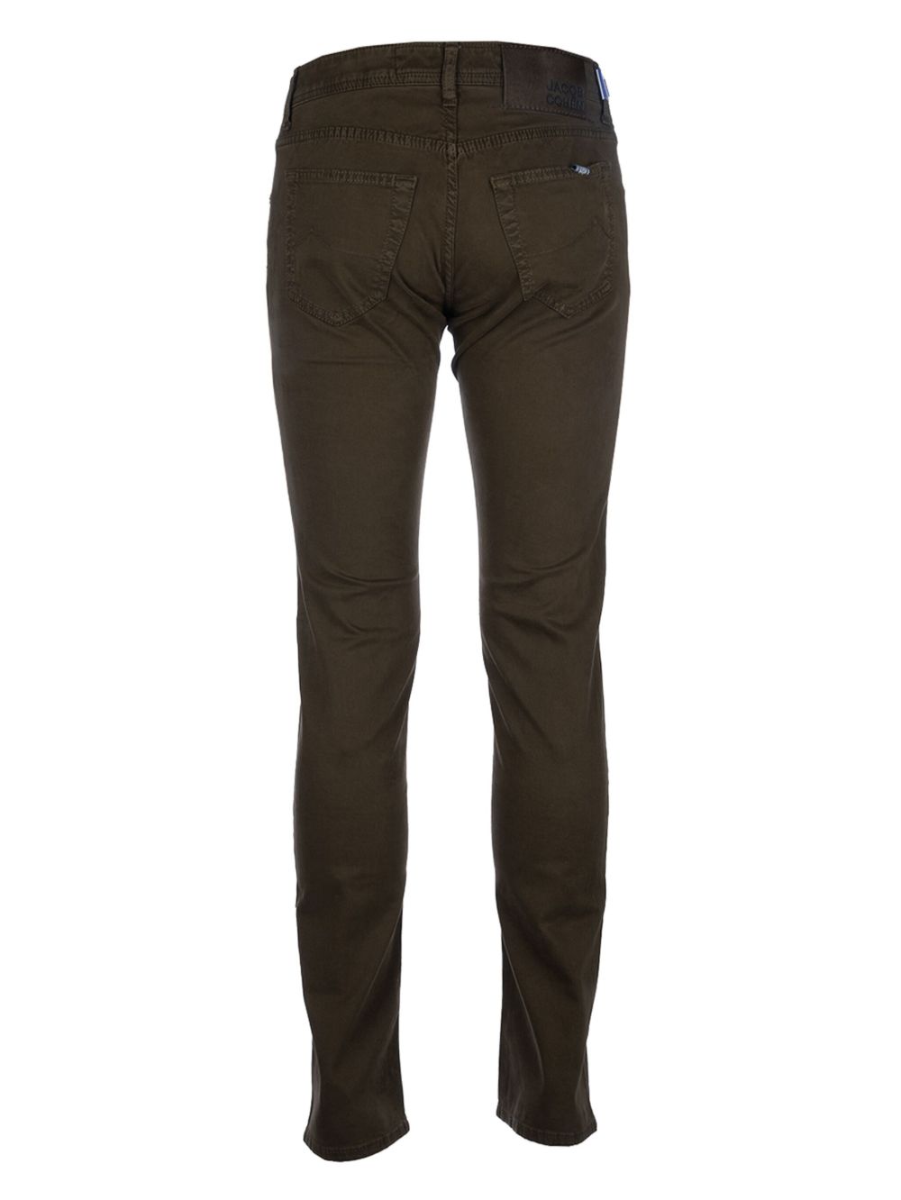 Jacob Cohën logo-embroidered Jeans Brown Men Skinny Jeans Maison-Kitsune