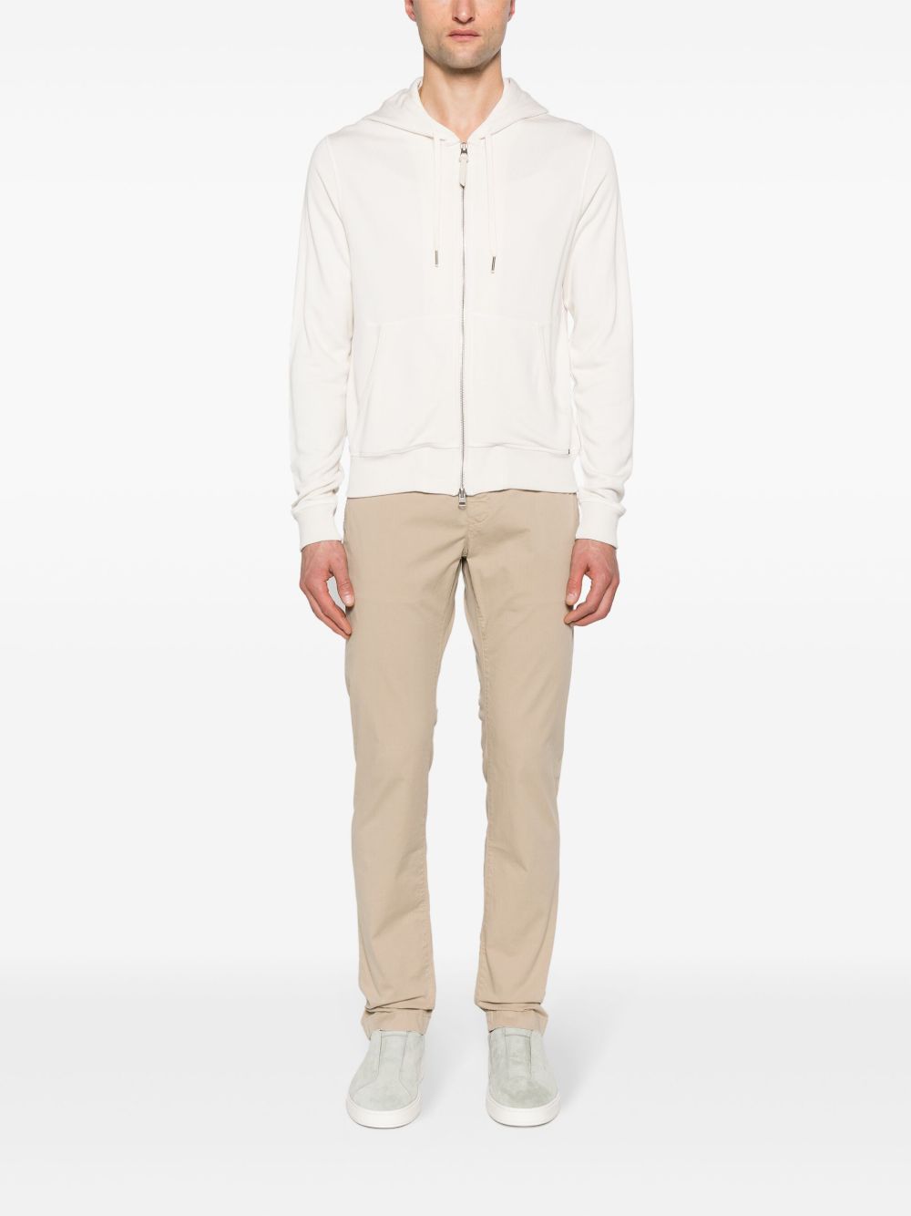 Men Chinos Maison-Kitsune Jacob Cohën Bobby Slim Chino Trousers Neutrals