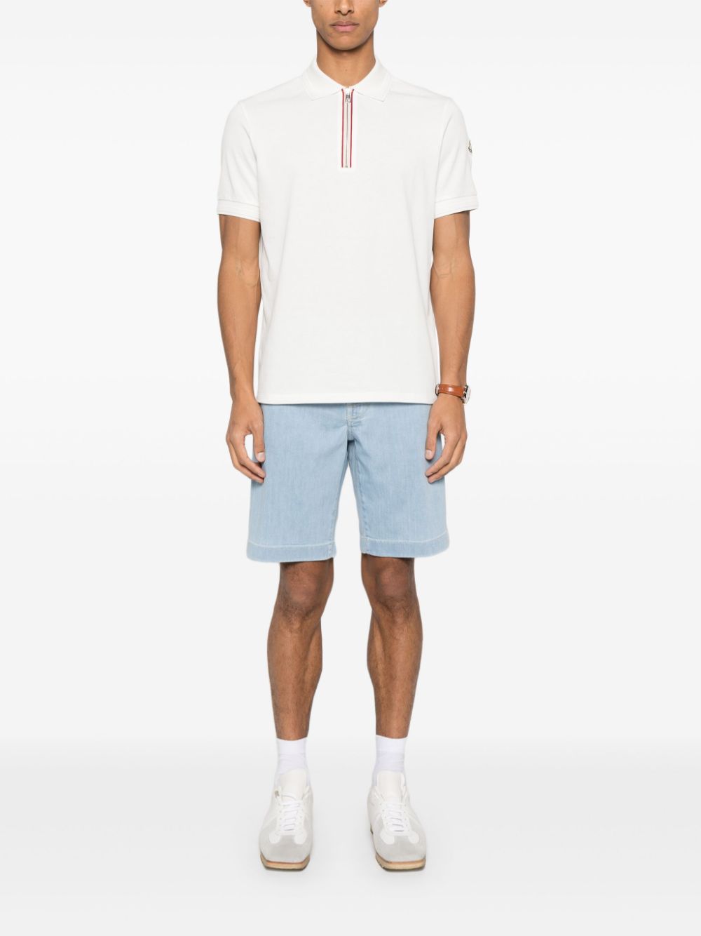 Maison-Kitsune Jacob Cohën Nicolas Shorts Blue Men Denim Shorts