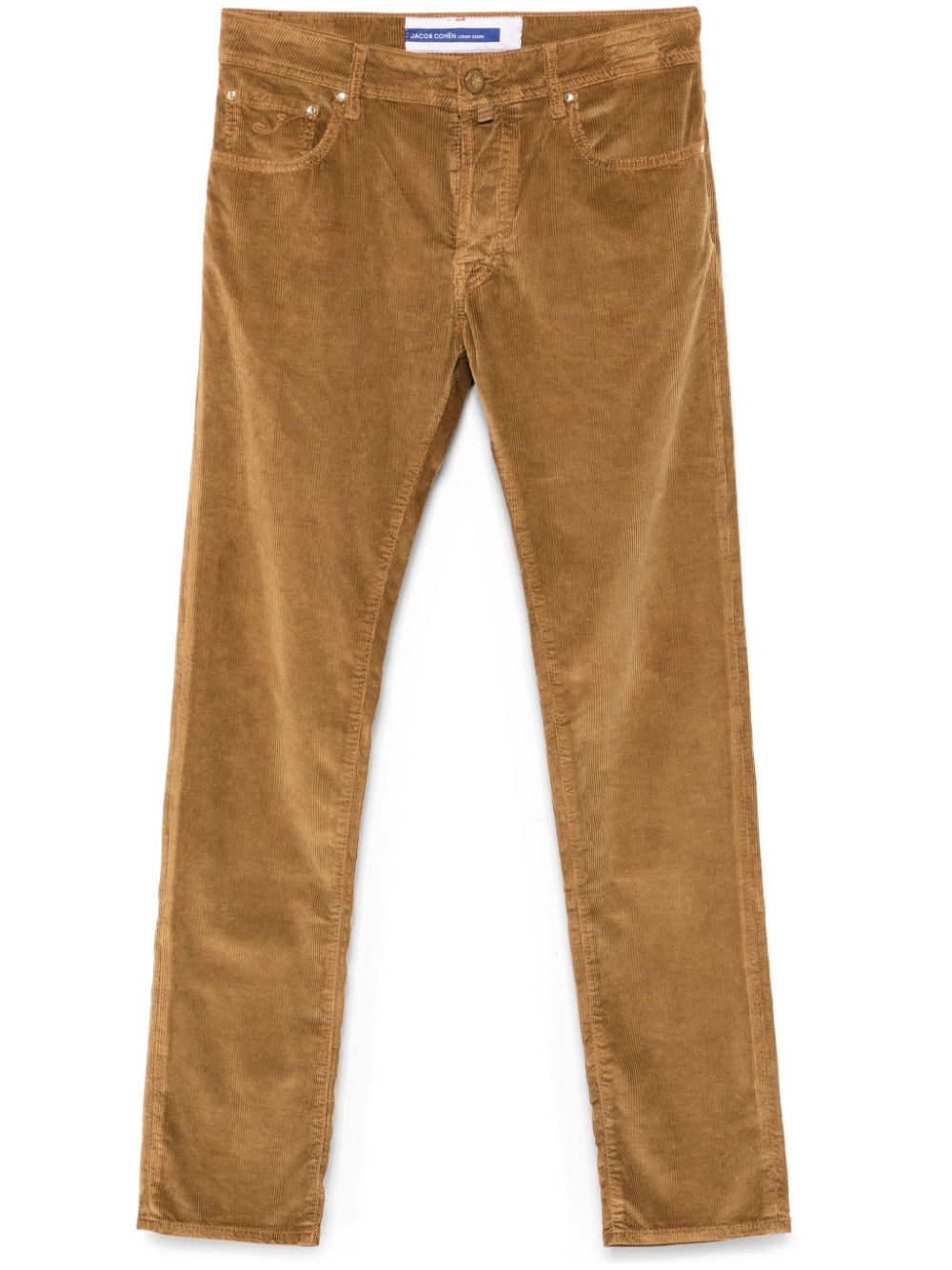 Maison-Kitsune Tapered Pants Men Jacob Cohën Bard Trousers Brown