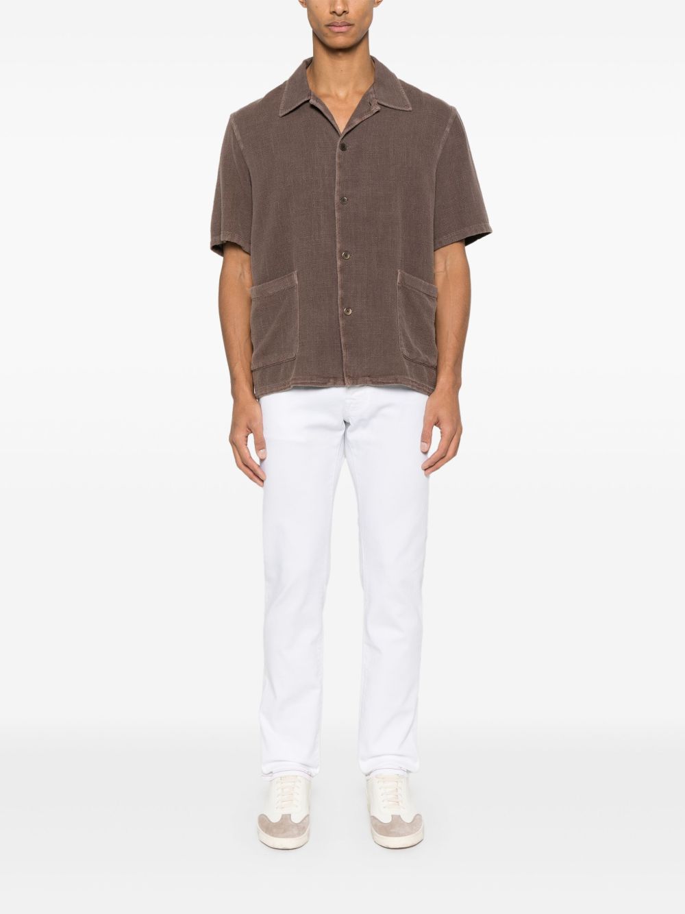 Maison-Kitsune Regular & Straight-Leg Jeans Men Jacob Cohën Bard Jeans White