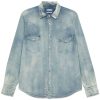 Jacob Cohën Denim Western Shirt Blue Maison-Kitsune Men Shirts