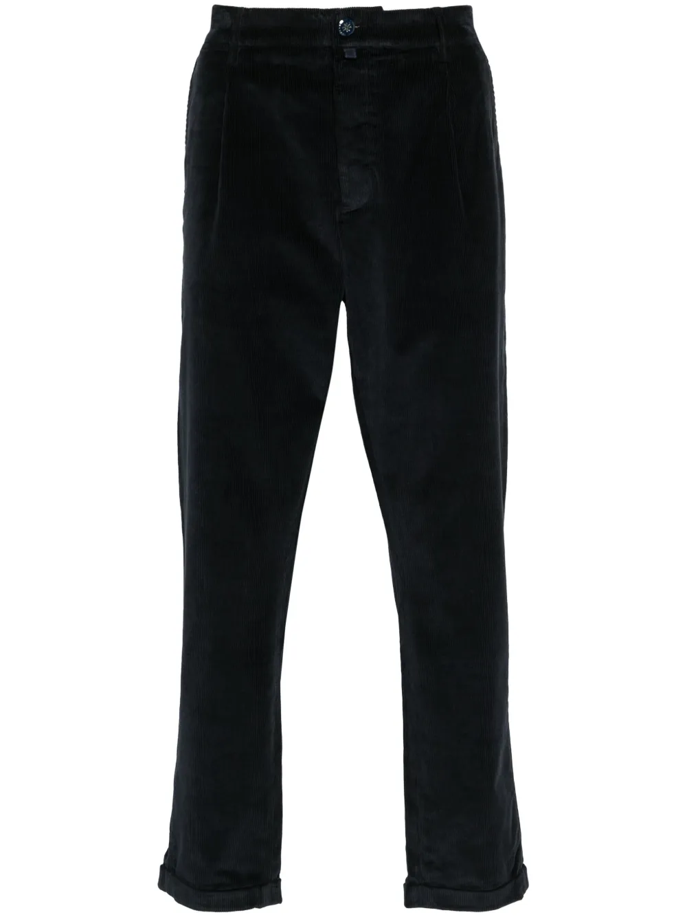 Maison-Kitsune Cropped Pants Men Jacob Cohën Henry Trousers Blue