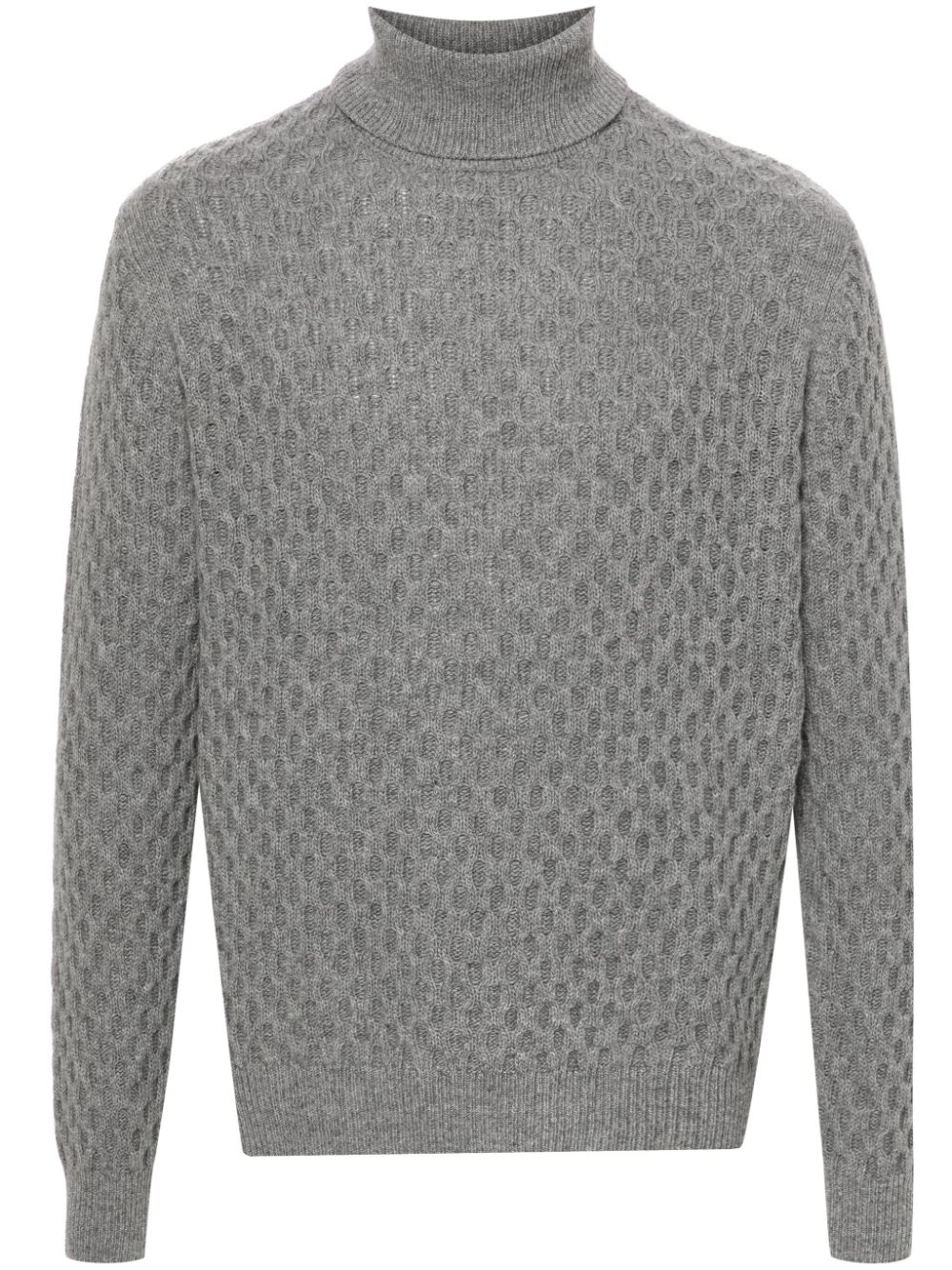 Maison-Kitsune Jacob Cohën Wool Jumper Grey Men Knitted Sweaters