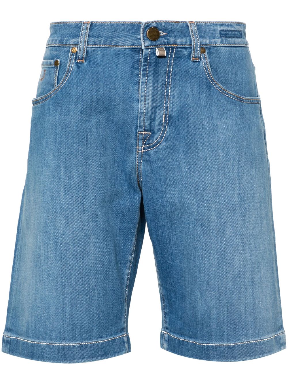Men Denim Shorts Maison-Kitsune Jacob Cohën mid-rise Denim Shorts Blue