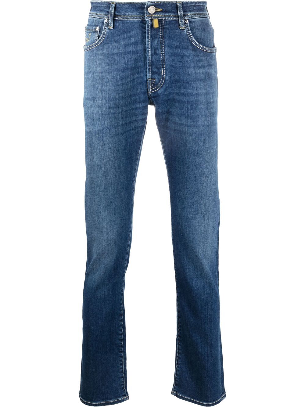 Maison-Kitsune Regular & Straight-Leg Jeans Men Jacob Cohën straight-leg contrast-stitch Jeans Blue