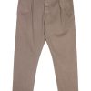 Jacob Cohën pleat-detail Trousers Grey Maison-Kitsune Men Regular-Fit & Straight Leg Pants