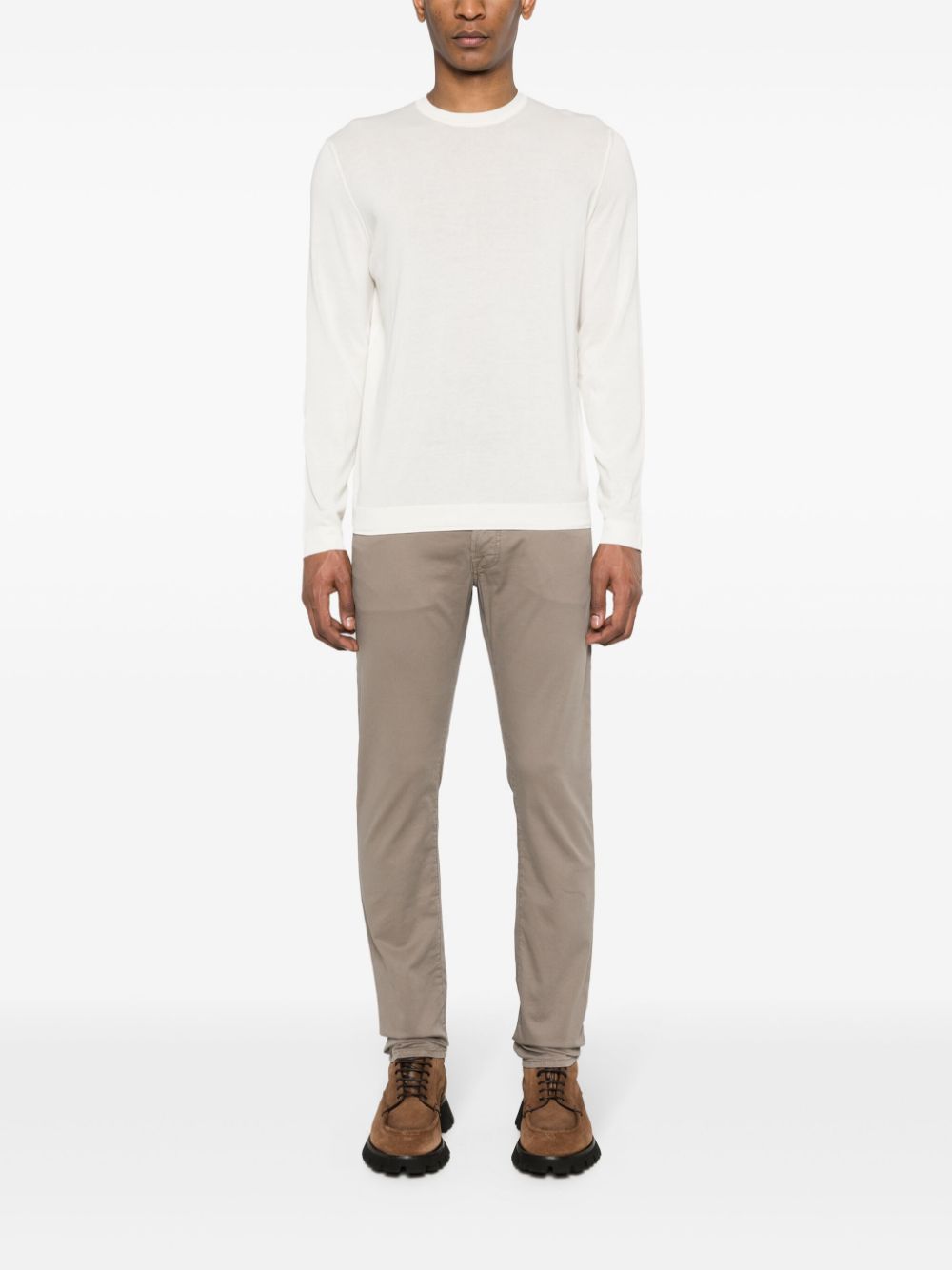 Maison-Kitsune Jacob Cohën Nick slim-fit Trousers Neutrals Men Regular-Fit & Straight Leg Pants