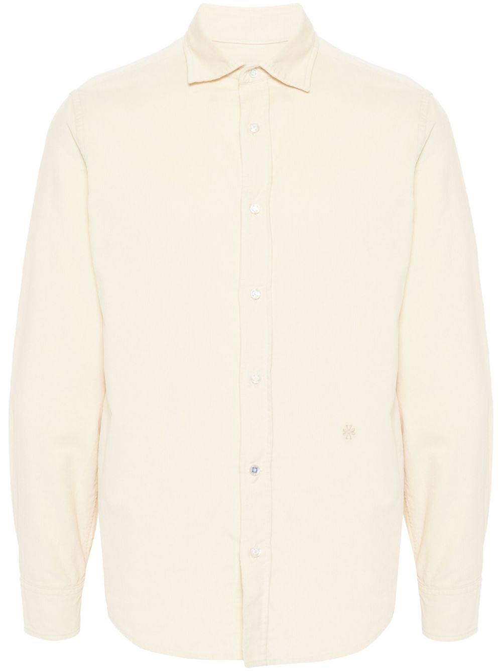 Maison-Kitsune Shirts Men Jacob Cohën Embroidered Shirt Neutrals