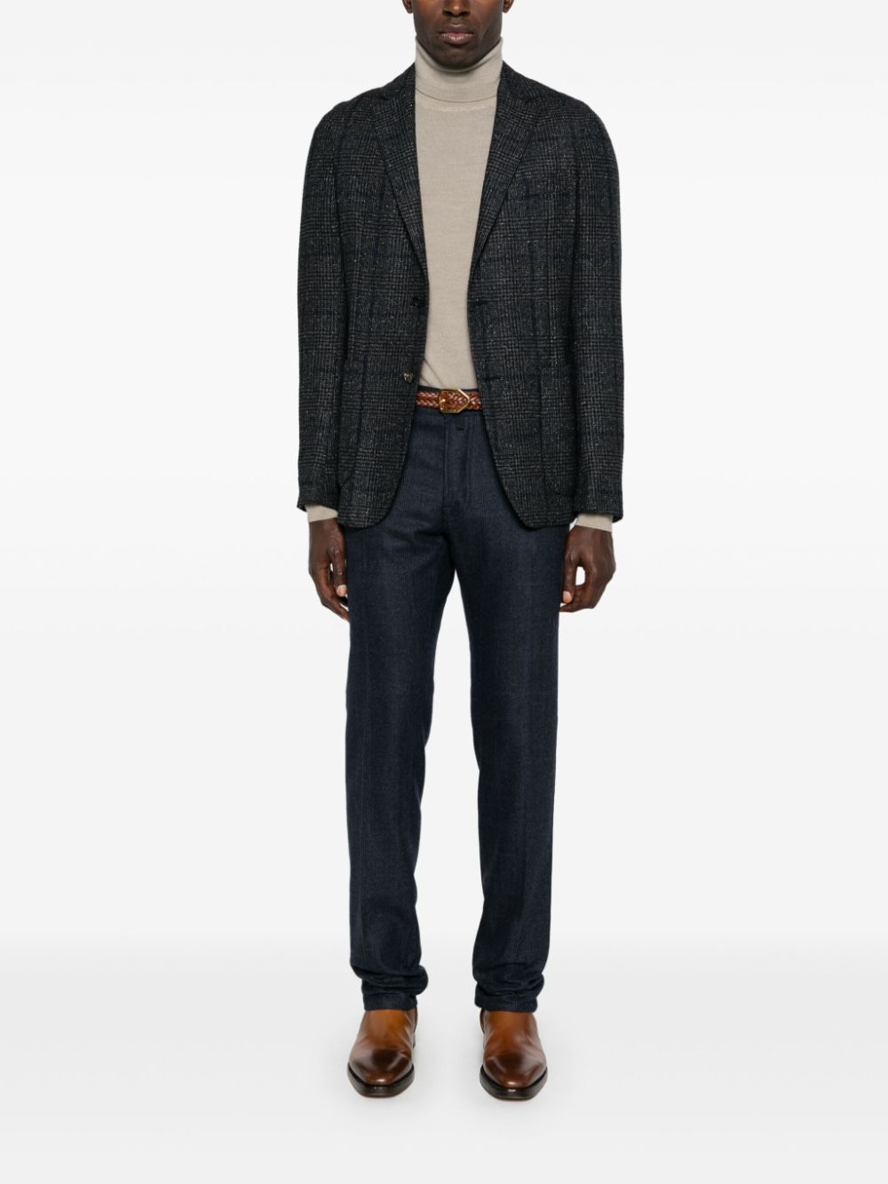 Maison-Kitsune Jacob Cohën Wool Sweater Neutrals Men Knitted Sweaters