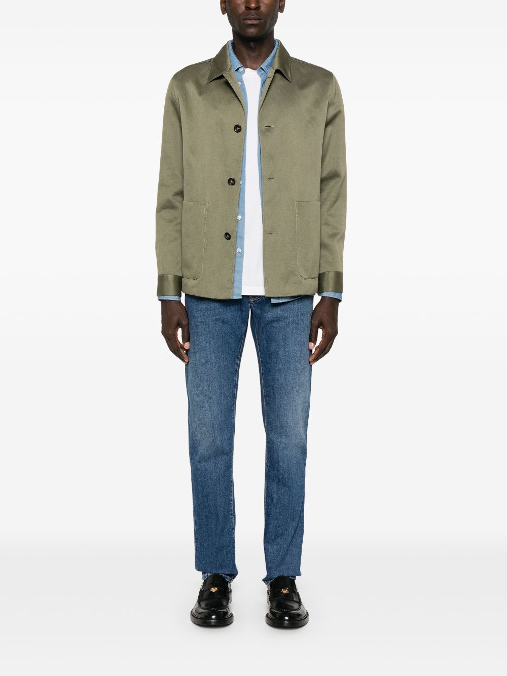 Maison-Kitsune Jacob Cohën Bard mid-rise slim-cut Jeans Blue Men Slim-Fit Jeans