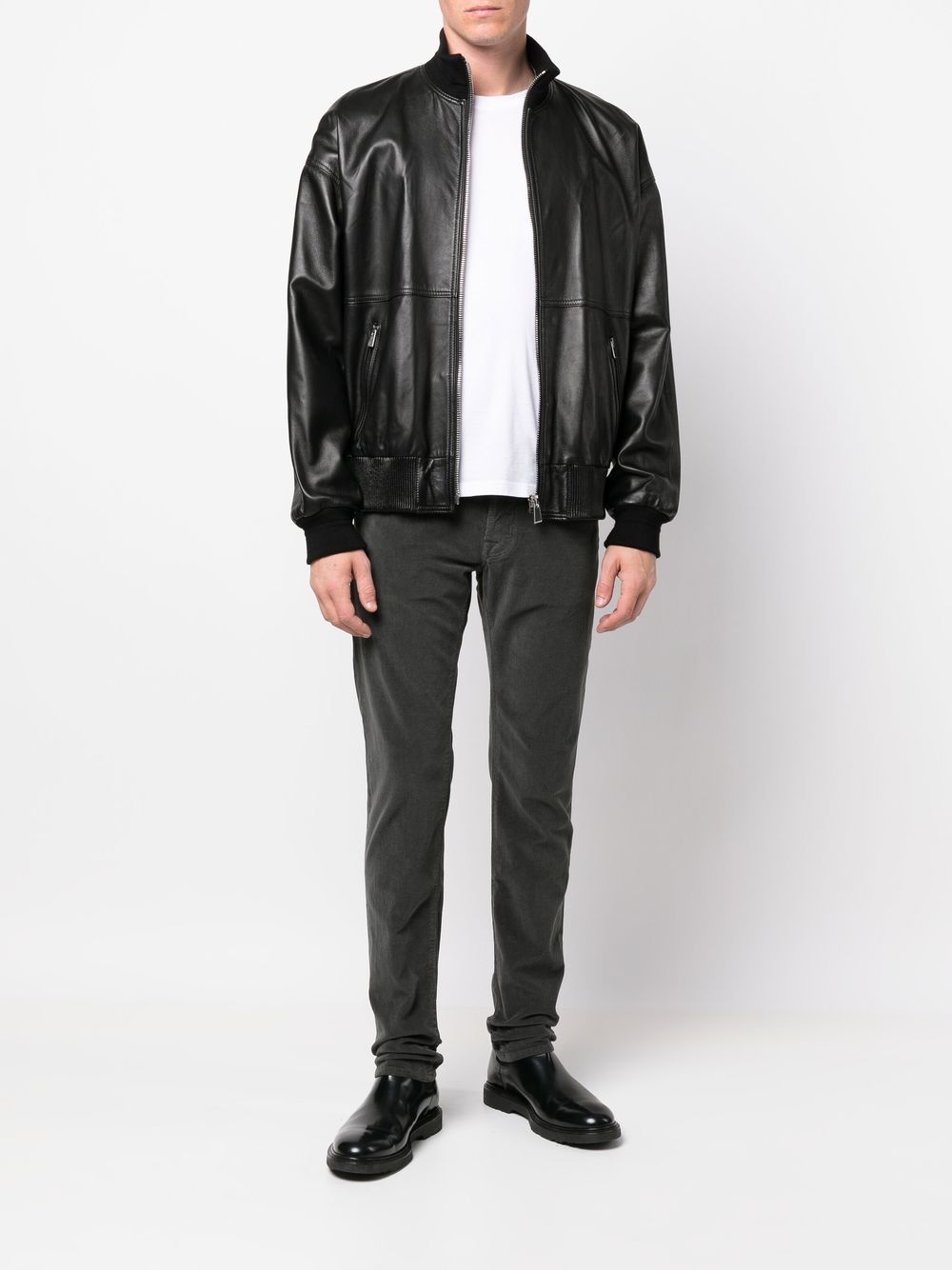 Men Skinny Jeans Maison-Kitsune Jacob Cohën Stonewash mid-rise Skinny Jeans Grey