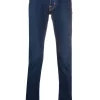 Jacob Cohën slim-cut low-rise Jeans Blue Maison-Kitsune Men Slim-Fit Jeans