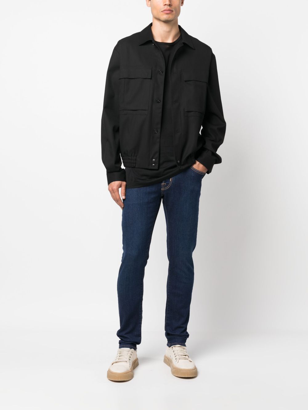 Jacob Cohën slim-cut low-rise Jeans Blue Maison-Kitsune Men Slim-Fit Jeans