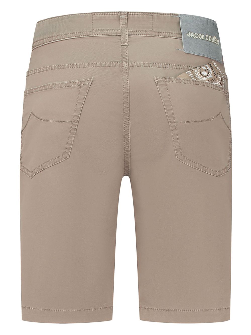 Maison-Kitsune Jacob Cohën cotton-blend Bermuda Shorts Neutrals Men Bermuda Shorts