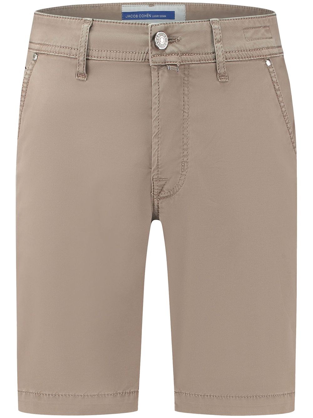 Maison-Kitsune Jacob Cohën cotton-blend Bermuda Shorts Neutrals Men Bermuda Shorts