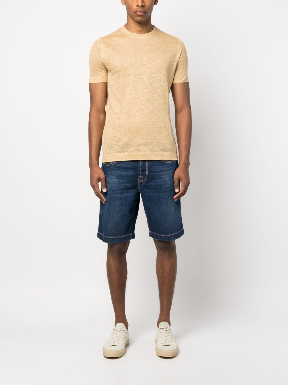 Maison-Kitsune Jacob Cohën Denim Cotton Shorts Blue Men Denim Shorts