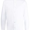 Maison-Kitsune Shirts Men Jacob Cohën cutaway-collar Buttoned Shirt White
