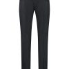 Jacob Cohën Straight Leg logo-patch Trousers Black Maison-Kitsune Men Regular-Fit & Straight Leg Pants