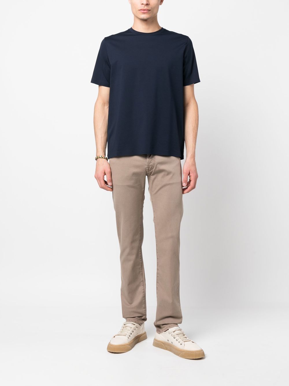 Maison-Kitsune Jacob Cohën straight-leg Chino Trousers Brown Men Chinos