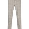 Jacob Cohën Mini check-print Skinny Trousers Grey Maison-Kitsune Men Skinny Pants