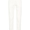 Maison-Kitsune Tapered Pants Men Jacob Cohën Scott slim-cut Trousers White