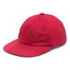 Jacob Cohën logo-embroidered Baseball Cap Red Men Hats Maison-Kitsune