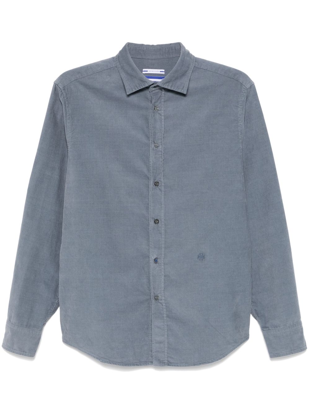 Maison-Kitsune Shirts Men Jacob Cohën Corduroy Shirt Blue