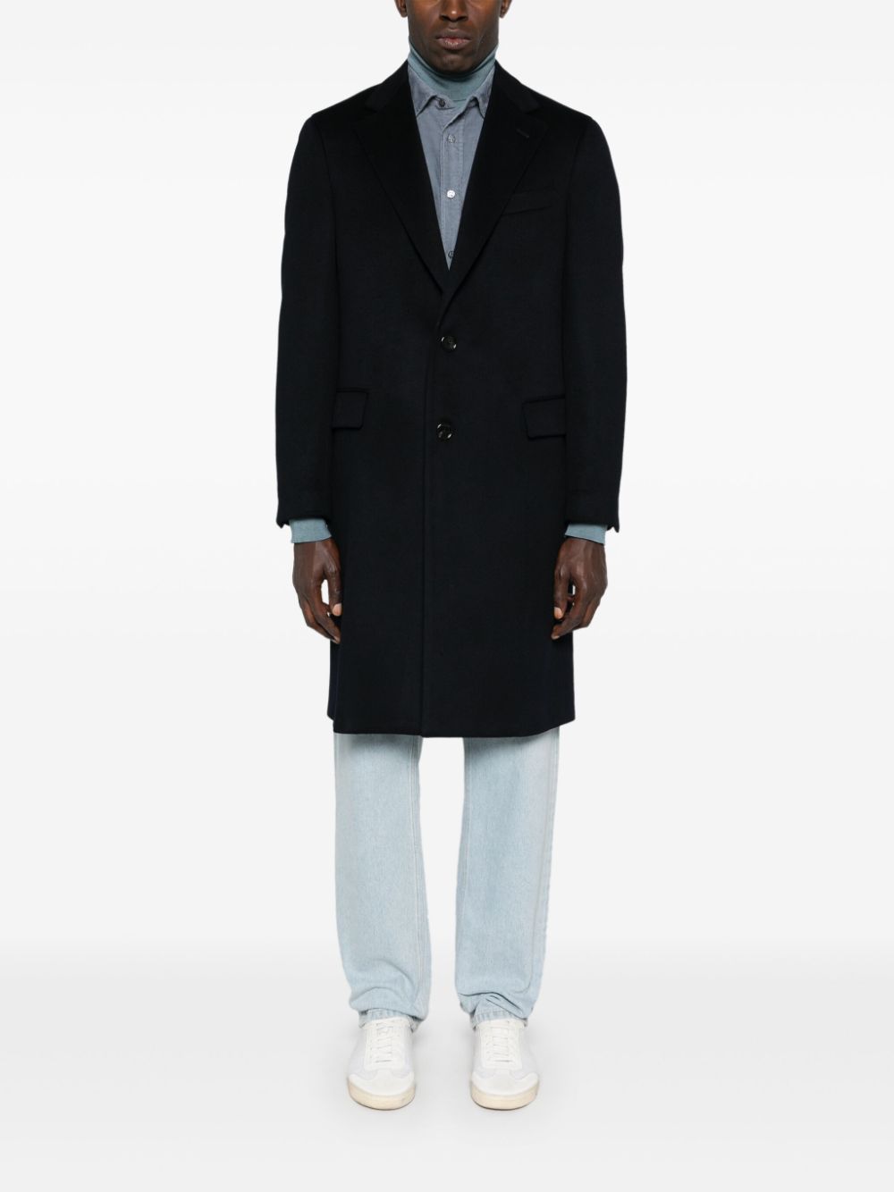 Maison-Kitsune Shirts Men Jacob Cohën Corduroy Shirt Blue