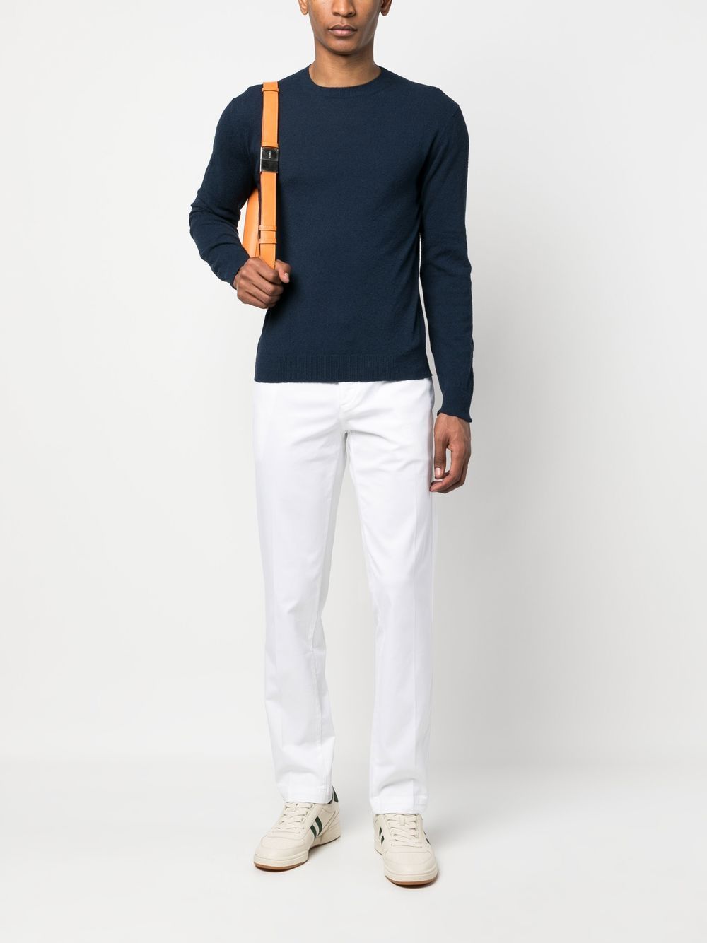 Jacob Cohën stretch-cotton Chinos White Men Chinos Maison-Kitsune