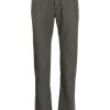 Maison-Kitsune Regular-Fit & Straight Leg Pants Men Jacob Cohën Bard mid-rise slim-cut Trousers Grey