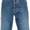 Jacob Cohën logo-patch Denim Shorts Blue Maison-Kitsune Men Denim Shorts