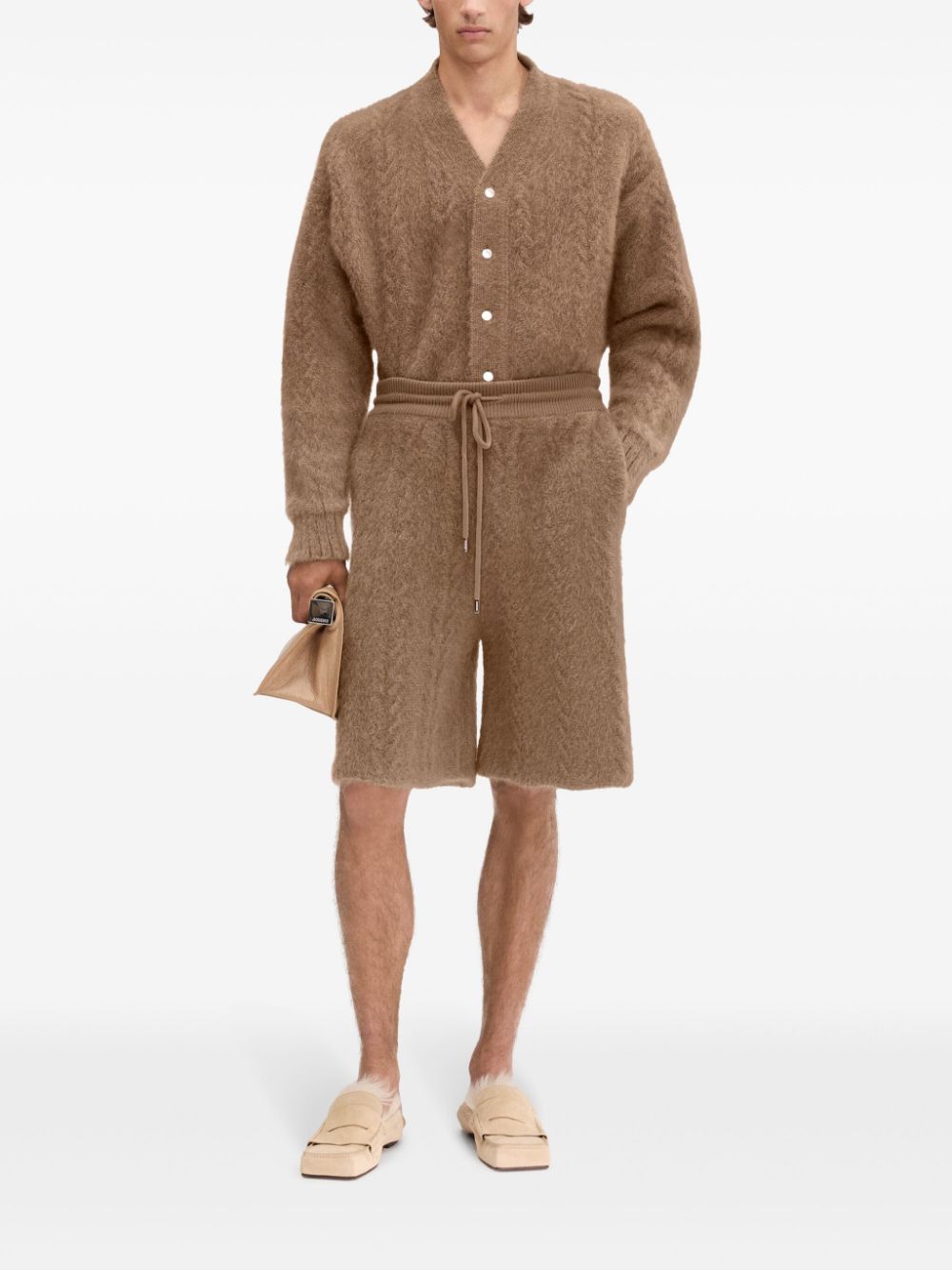 Maison-Kitsune Jacquemus The Nuvola Shorts Brown Men Bermuda Shorts