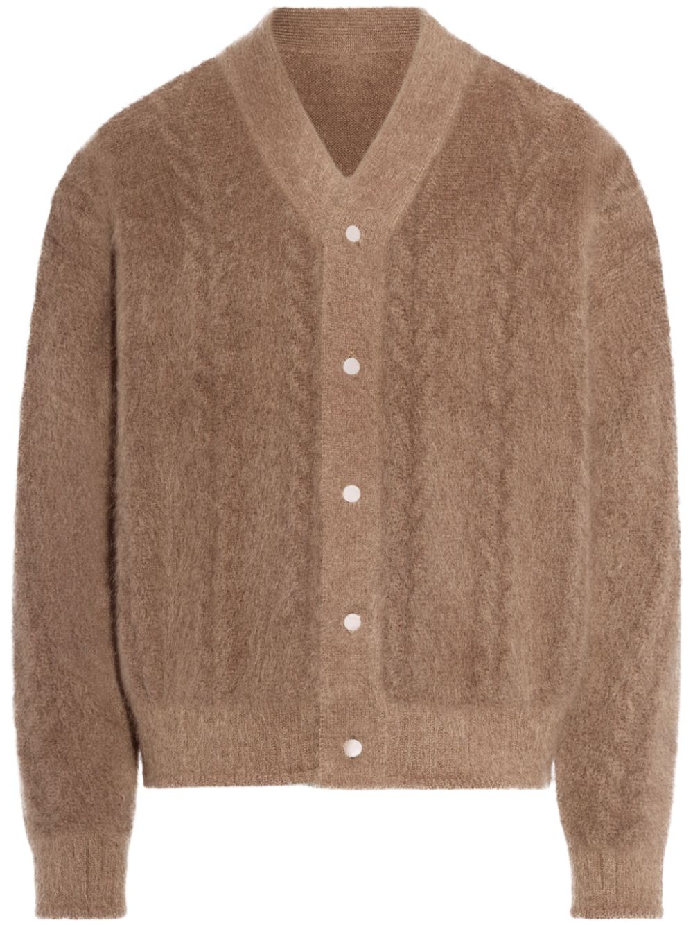 Jacquemus The Nuvola Cardigan Brown Men Cardigans Maison-Kitsune