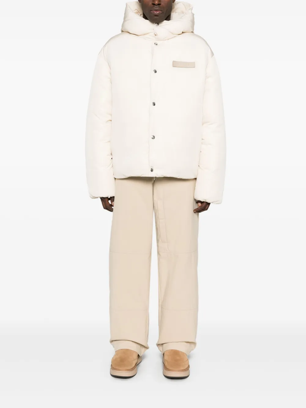 Maison-Kitsune Down Jackets Men Jacquemus La Doudoune Jacket Neutrals