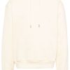Jacquemus logo-embroidered Cotton Hoodie Neutrals Maison-Kitsune Men Hoodies