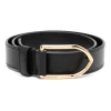 Maison-Kitsune Jacquemus La Ceinture Bambino Leather Belt Black Men Belts