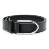 Jacquemus logo-engraved Leather Belt Black Men Belts Maison-Kitsune