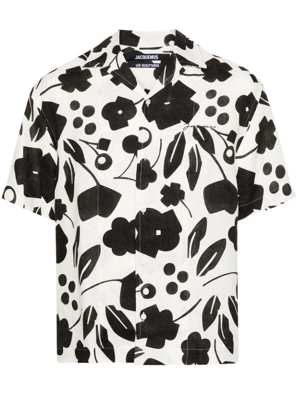 Maison-Kitsune Jacquemus La Chemise Jean Linen Shirt Neutrals Men Shirts