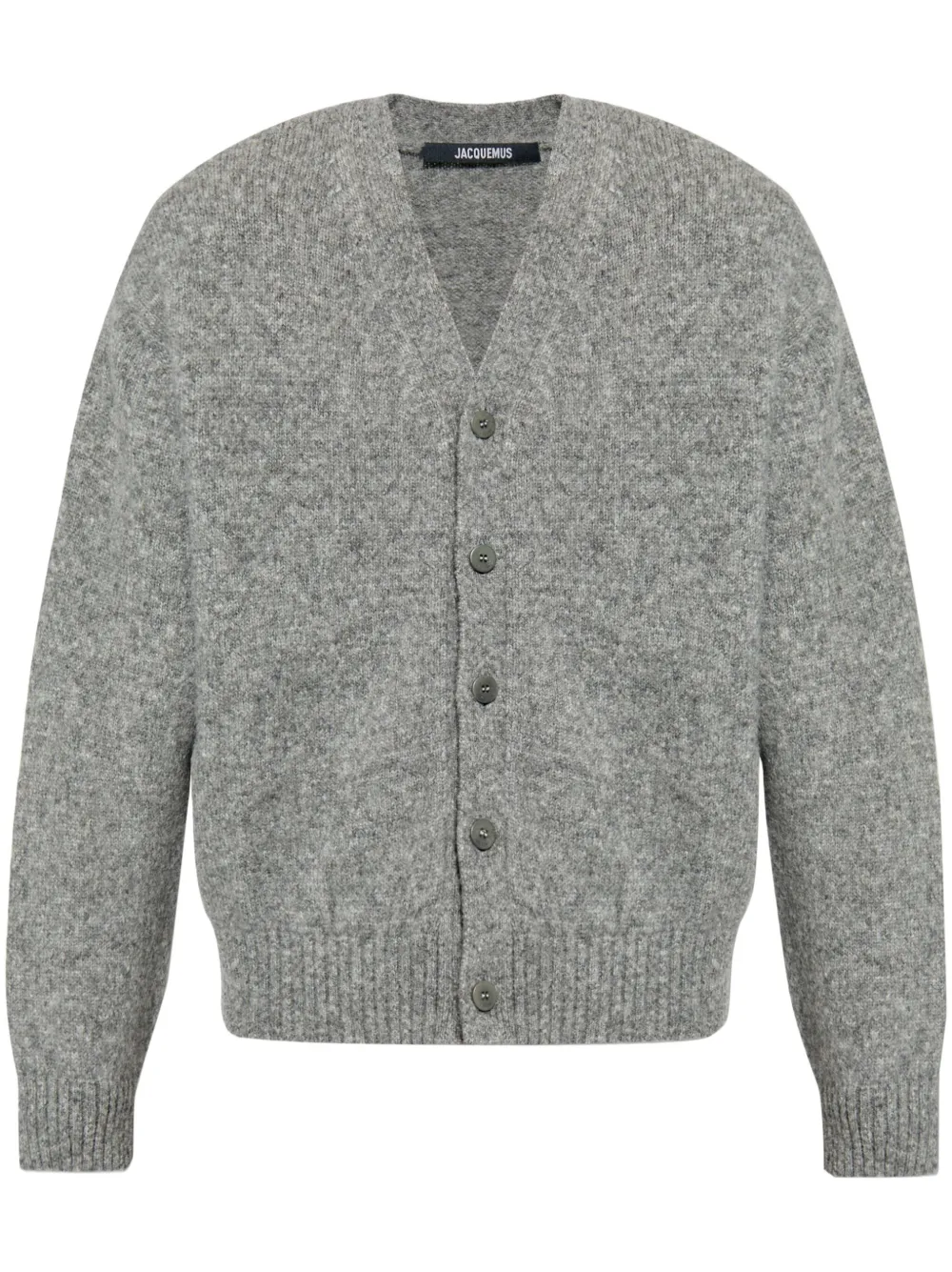 Jacquemus Jacquemus Cardigan Grey Men Cardigans Maison-Kitsune