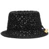 Men Hats Maison-Kitsune Jacquemus Le Bob Spiaggia Raffia Bucket Hat Black